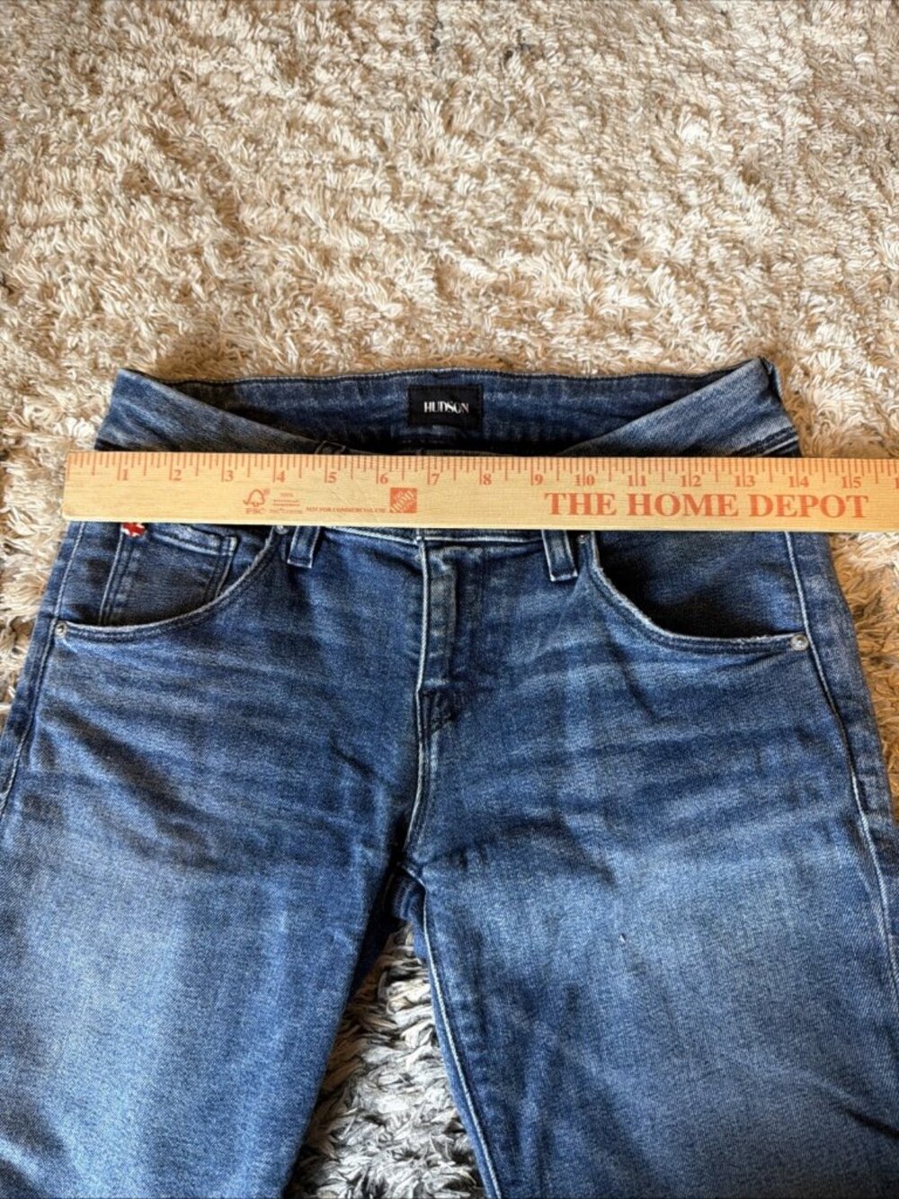HUDSON Beth Baby Bootcut Jeans Blue Wash Stretch Women’s 27 - Picture 4 of 8